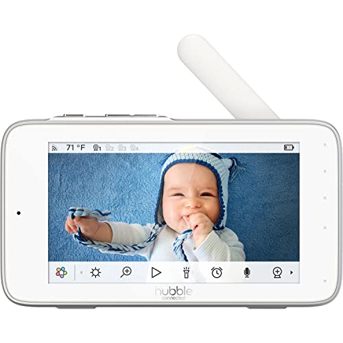 HUBBLE CONNECTED Nursery PAL Premium Smart Connected, Monitor de bebé habilitado para Wi-Fi con Visor de Unidades para Padres