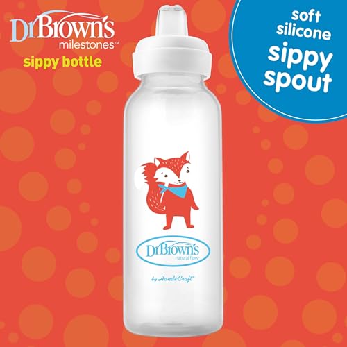 Biberón Sippy Spout Dr. Brown's Zorro 8 Ounce para Bebé