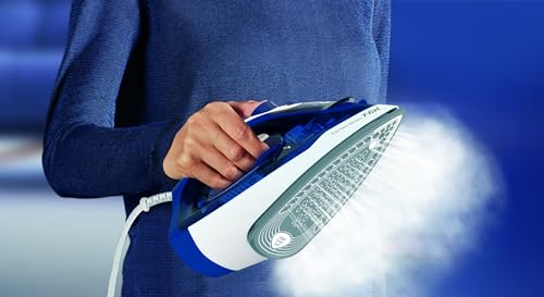 Plancha de Vapor T-Fal Azul Suela True Ceramic Glide 1600 W
