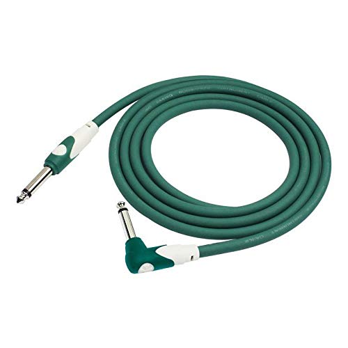 Cable para instrumento Kirlin profesional, 3 metros plug 1/4 escuadra, LGI202 colores (Verde)