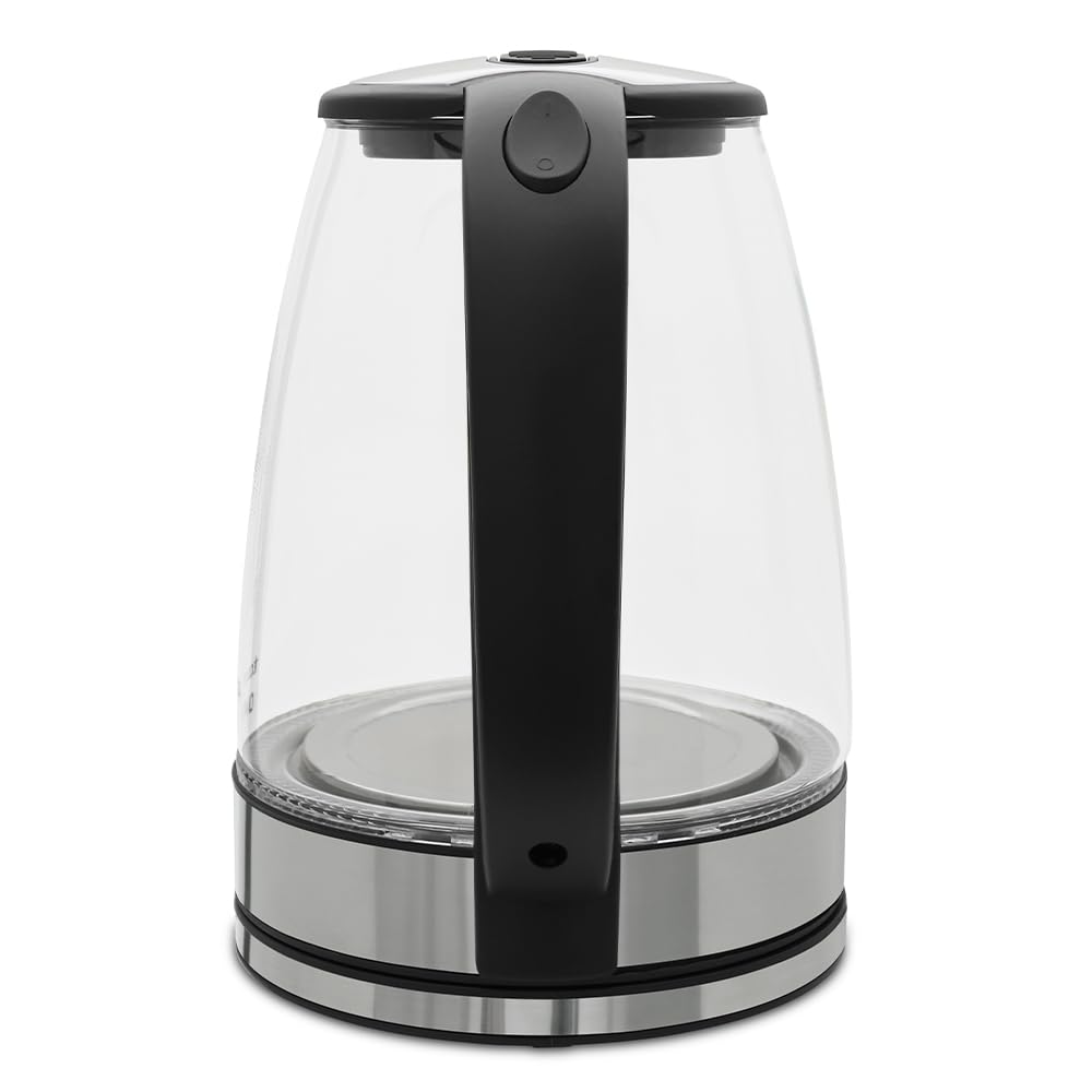 Tetera Eléctrica Taurus Omega Cristal Luz led Jarra Inalámbrica 1,8 Litros Base Removible