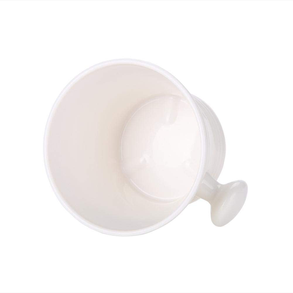 Tazón de Profesional, Tazón de de Afeitar, Plástico de 2 Colores Espuma de de Afeitar Recipiente de Crema con Mango de Afeitado de Mango Pequeño Fábrica de Afeitado