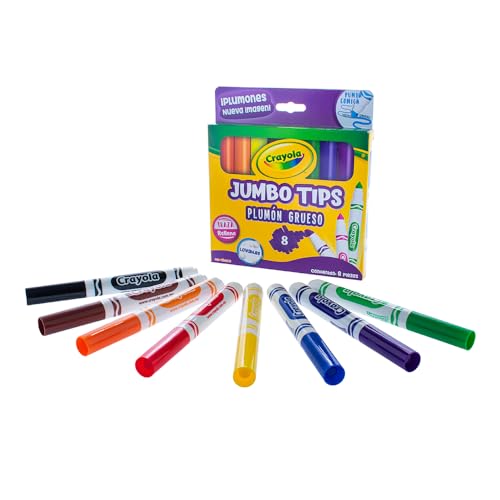 CRAYOLA 8 Plumones Gruesos Lavables