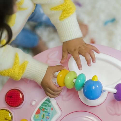 Bright Starts Around We Go - Mesa y centro de actividades 2 en 1, color coral