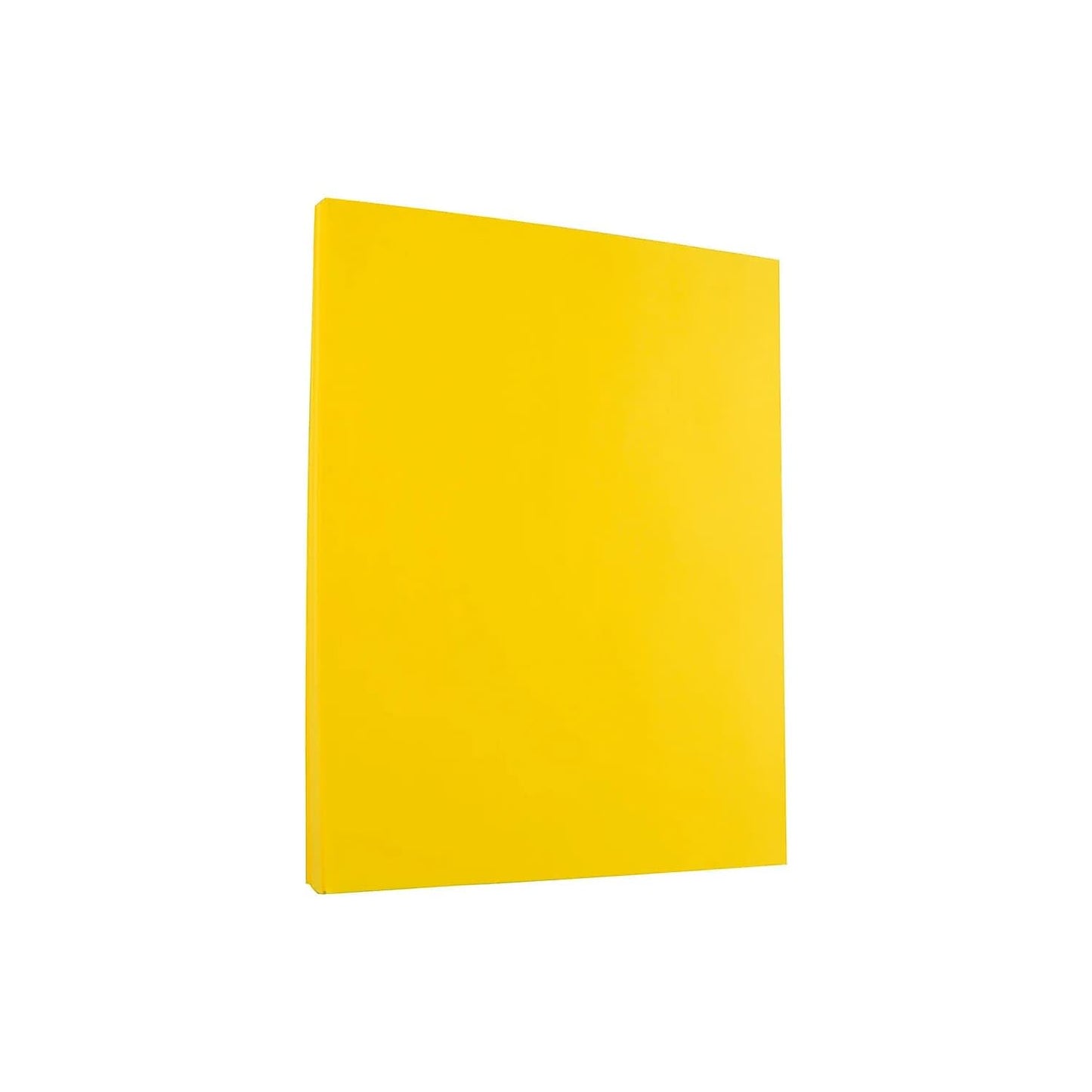 JAM PAPER Papel de color de 26 libras, 90 g/m², 8,5 x 11 pulgadas, amarillo reciclado, 50 hojas por paquete