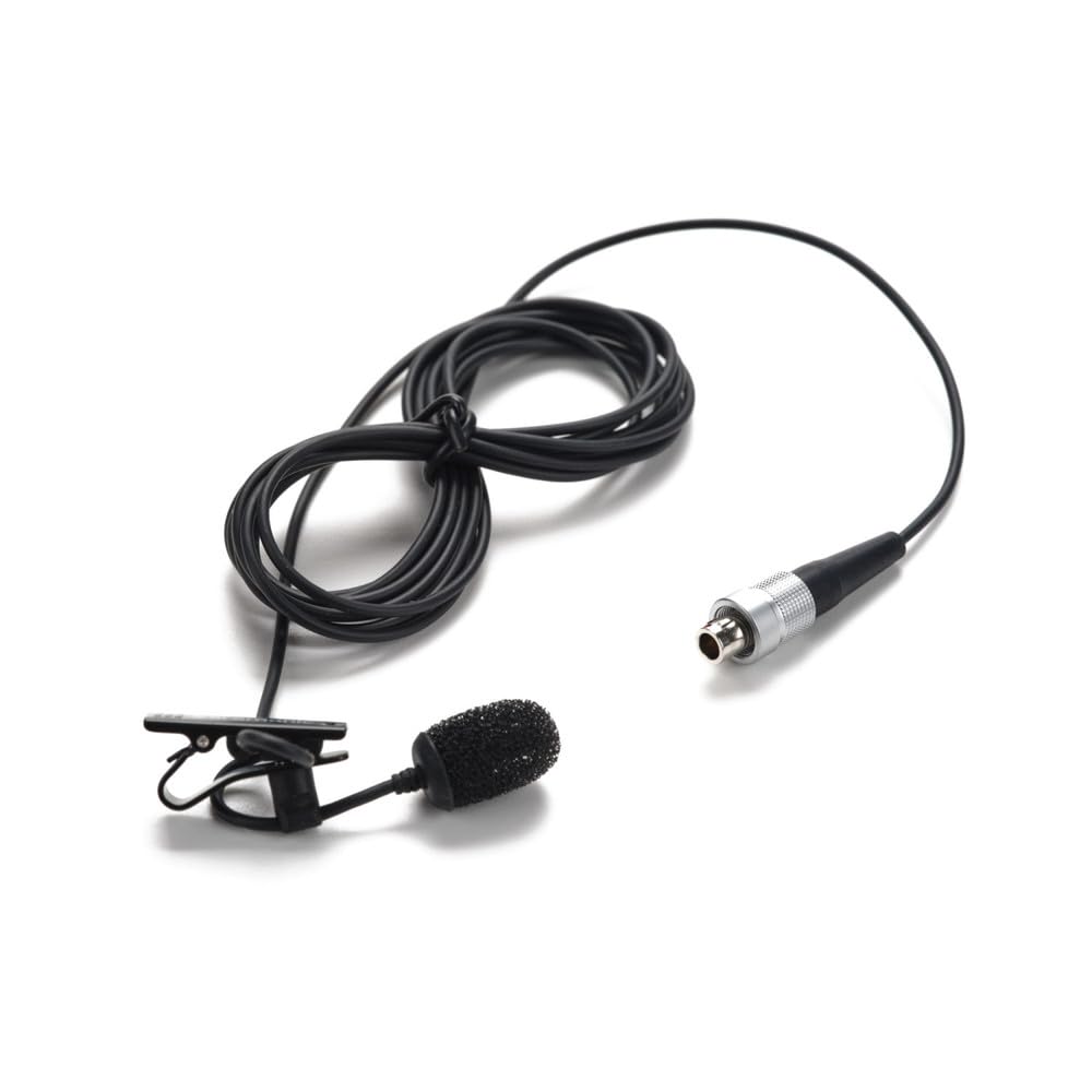 Lavalier K9 LEMO3 Omni Negro con Conector de 3 Pines para Shure, Lectrosonics, Sennheiser y más