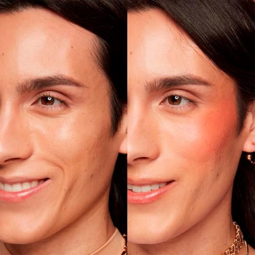 NYX Professional Makeup, Buttermelt Blush, Tono: Had Butta (salmón). Rubor cremoso en polvo infusionado con manteca de karité, mango y almendras, hasta 12hrs de uso, no se desvanece, resistente a transferencias. Fórmula vegana.