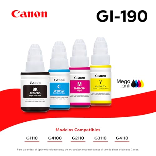 Canon Botella de Tinta GI-190 Magenta 70ml