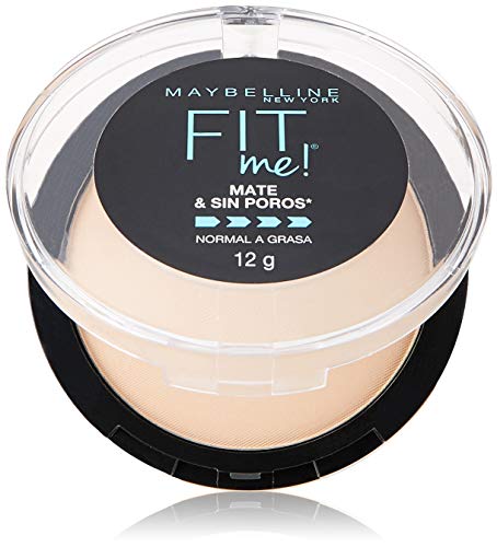 Maybelline Super Natural Polvo Compacto Matte, 220 Nat Beige, 12 gr + Base de Maquillaje Fit Me Matte, 125 Nude Beige