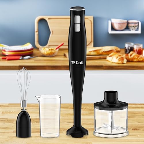 Batidora de Inmersión T-fal, Procesador de Alimentos, Turbo Mix con Accesorios, 400 W