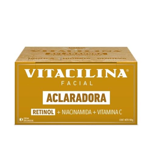 Crema Vitacilina Facial Aclaradora, 100g, Tarro