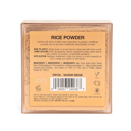 Polvo Suelto Palladio Warm Beige Fijador para un Aspecto Impecable y Fresco