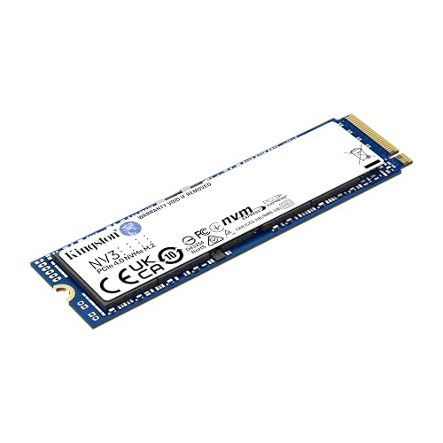 Kingston SSD NV3, Capacidad: 500GB, Factor de Forma: M.2 2280, Interfaz: NVMe PCIe Gen 4.0 x 4 Carriles, Lectura: 5000MB/s y Escritura: 3000MB/s, SKU: SNV3S/500G