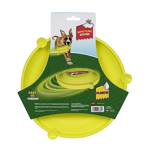 Juguete Volador Wham-O Pets Whizzbee Azul Flotante y Silbado para Perro