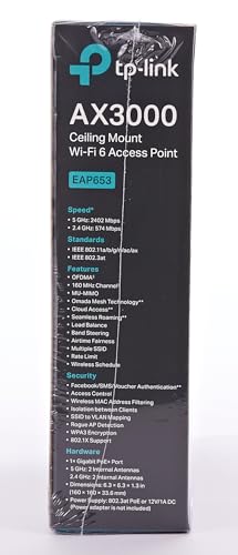 Punto de Acceso TP-Link OMADA EAP653 1GB WIFI6