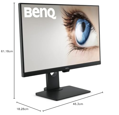 BenQ Monitor LED 27 pulgadas FHD 1080p Eye-Care ( GW2780 ), 1920x1080 IPS, Brightness Intelligence, Low Blue Light, Flicker-free, Bisel Ultra Delgado, Sistema de Administración de Cable, HDMI