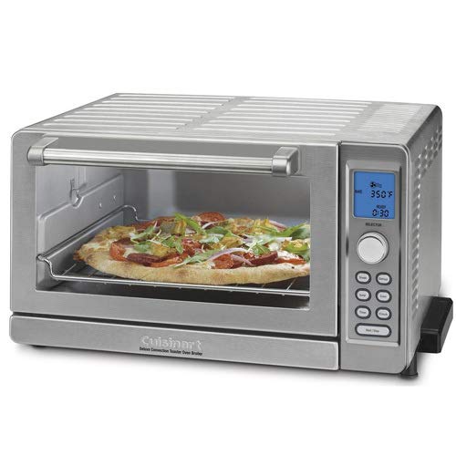 Cuisinart TOB-135N Deluxe Tostador de convección para horno de engorde de horno, cepillado inoxidable, plateado