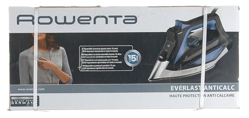 Plancha de Vapor Rowenta Everlast Azul con Recolector de Cal y Función Antical