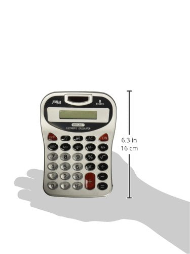 Calculadora de Escritorio BAZIC Plateada con Tono