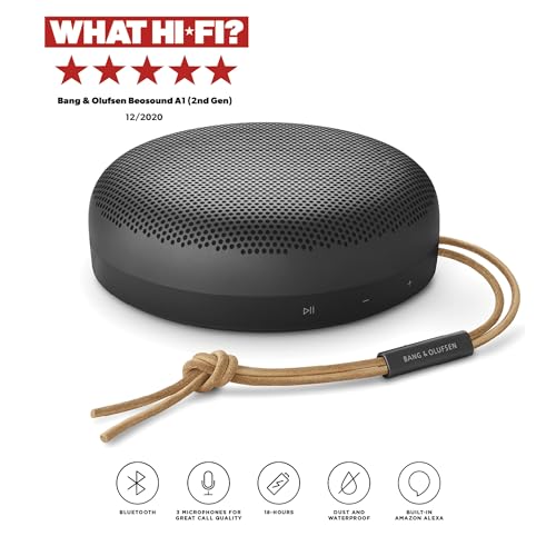 Bang & Olufsen Beosound A1 - Altavoz Bluetooth portátil de 2ª generación con Asistencia de Voz e integración Alexa