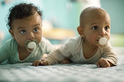 Set Chupetes Philips Avent Azul Ultra Soft 0 a 6 Meses con Caja Esterilizadora