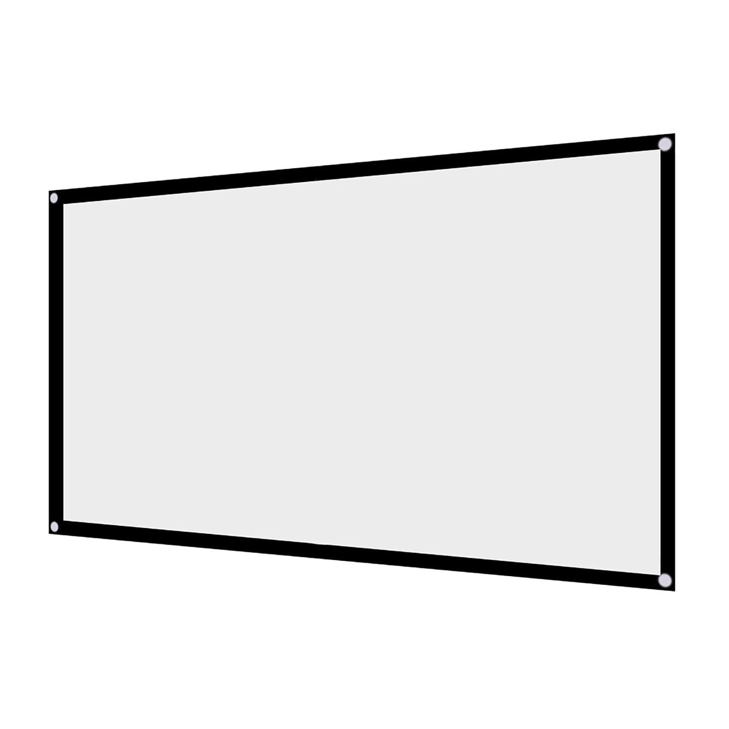 ASHATA Pantalla Portátil para, Tela para, Tejido Cortina para Proyección, Pantalla 16: 9 Plegable Tamaño Seleccionable para Cine en Casa Oficina(60 Inch)