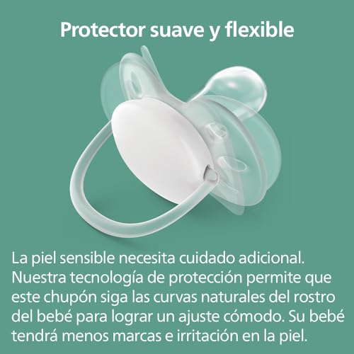 Chupón Ortodóntico Philips Avent Morado Ultra Air con Caja Esterilizadora 18 m+ 2 pzs