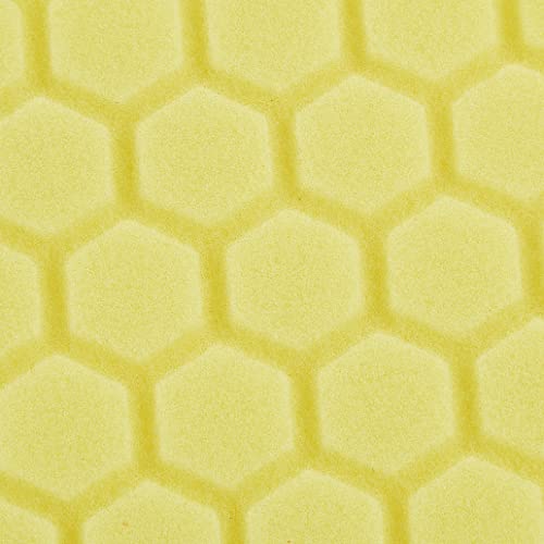 Chemical Guys Hex-Logic Pad, Esterilla de Corte Resistente, Amarillo, 6.5 in (16.51 cm)