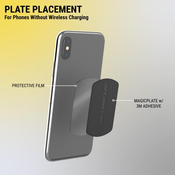 Sistema Magnético para Teléfonos Inteligentes Scosche MagicMount Negro Regular