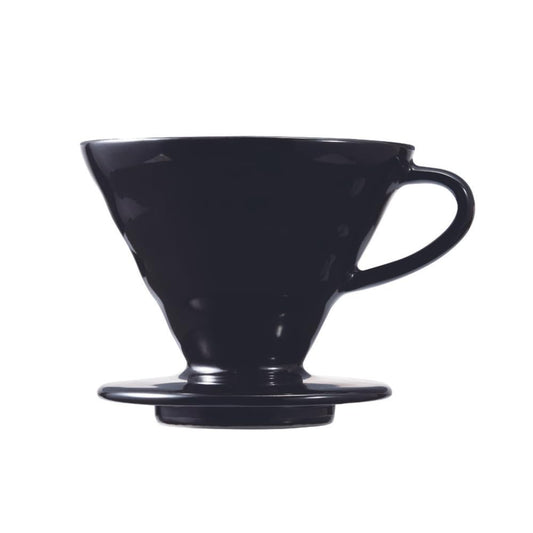 HARIO KDC-02-B V60 - Gotero de café transparente 02, modelo Kasuya, 14 fl oz (400 ml), negro