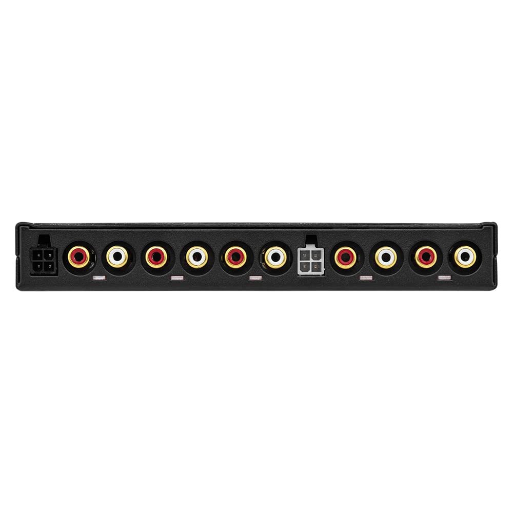 Ecualizador de Audio DS18 Negro con Salida de Subwoofer y Filtros Ajustables