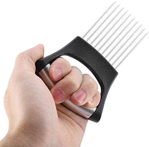 Cortadora de Cebolla y Carne de Acero Inoxidable con 10 Puntas para Cocina