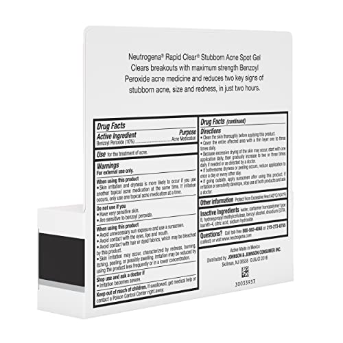 Gel Neutrogena Rapid Clear Stubborn para Manchas de Acné 1 Onza
