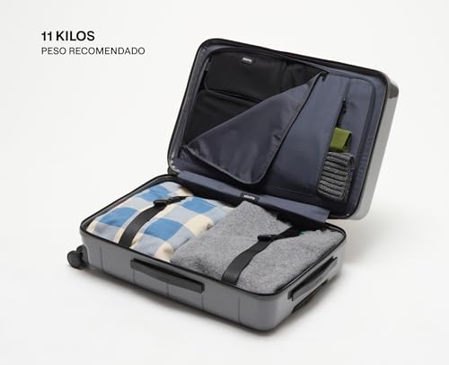 Mappa Lite - Maleta de Viaje Rígida y Ligera con 3 Años de Garantía, Hecha de Makrolon y ABS, 4 Ruedas Giratorias 360 con Tecnología Japonesa Hinomoto, Candado TSA, Correas Ajustables