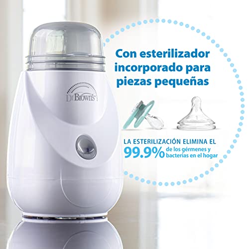 Calentador y Esterilizador Dr. Brown's Insta-Feed Blanco para Biberones y Tarros de Comida para Bebés