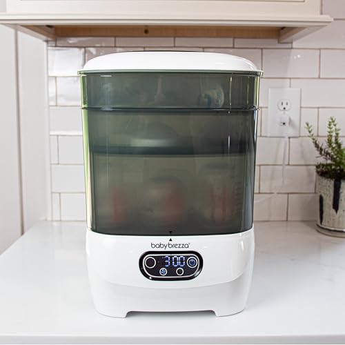 Baby Brezza - Esterilizador y secador de biberones de bebé avanzado - Máquina eléctrica de esterilización a vapor - Esterilización universal para todas las botellas: plástico + vidrio + chupetes +