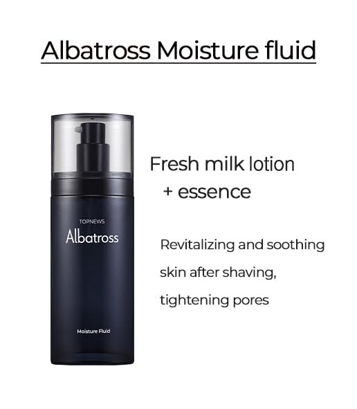 CHARMZONE Albatross Skincare for Men - Juego de tóner y emulsión para después del afeitado, juego de regalo nutritivo hidratante e hidratante con muestras de tamaño de viaje
