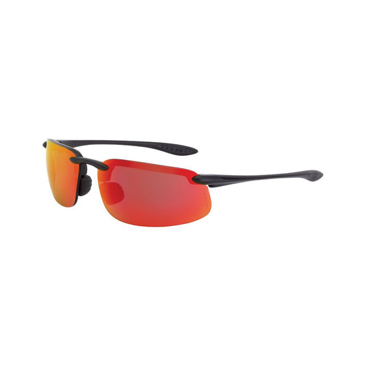 Crossfire 2169 - anteojos de seguridad, lente de espejo rojo, talla única