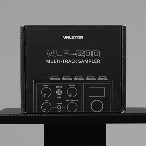 VALETON Looper - Pedal de doble pista estéreo para guitarra, bajo, teclado, máquina de batería de voz, 99 espacios de almacenamiento de proyectos, soporte de software VLP-200 (incluido 1 cable TS