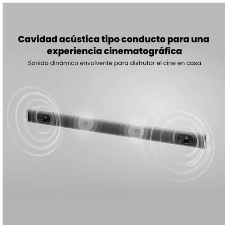 Xiaomi Barra de Sonido 2.0ch – 30W, Bluetooth 5.3, SPDIF/Óptico/AUX, Diseño Delgado, Montaje en Pared – Negra