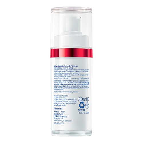 NIVEA LUMINOUS630 Anti-manchas Serum Facial Anti-Edad (30 ml) - Con Ácido Hialurónico y boost de colágeno, para una Piel Luminosa y visiblemente más joven.