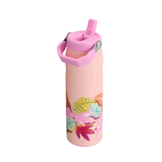 Botella Stanley IceFlow Aerolight 709 ml, con Tapa de Flujo Rápido, Aislamiento de Doble Pared, Mantiene Bebidas Frías, Termo Acero Inoxidable libre de BPA, Botella Stanley 24 oz SORBET TROPIC