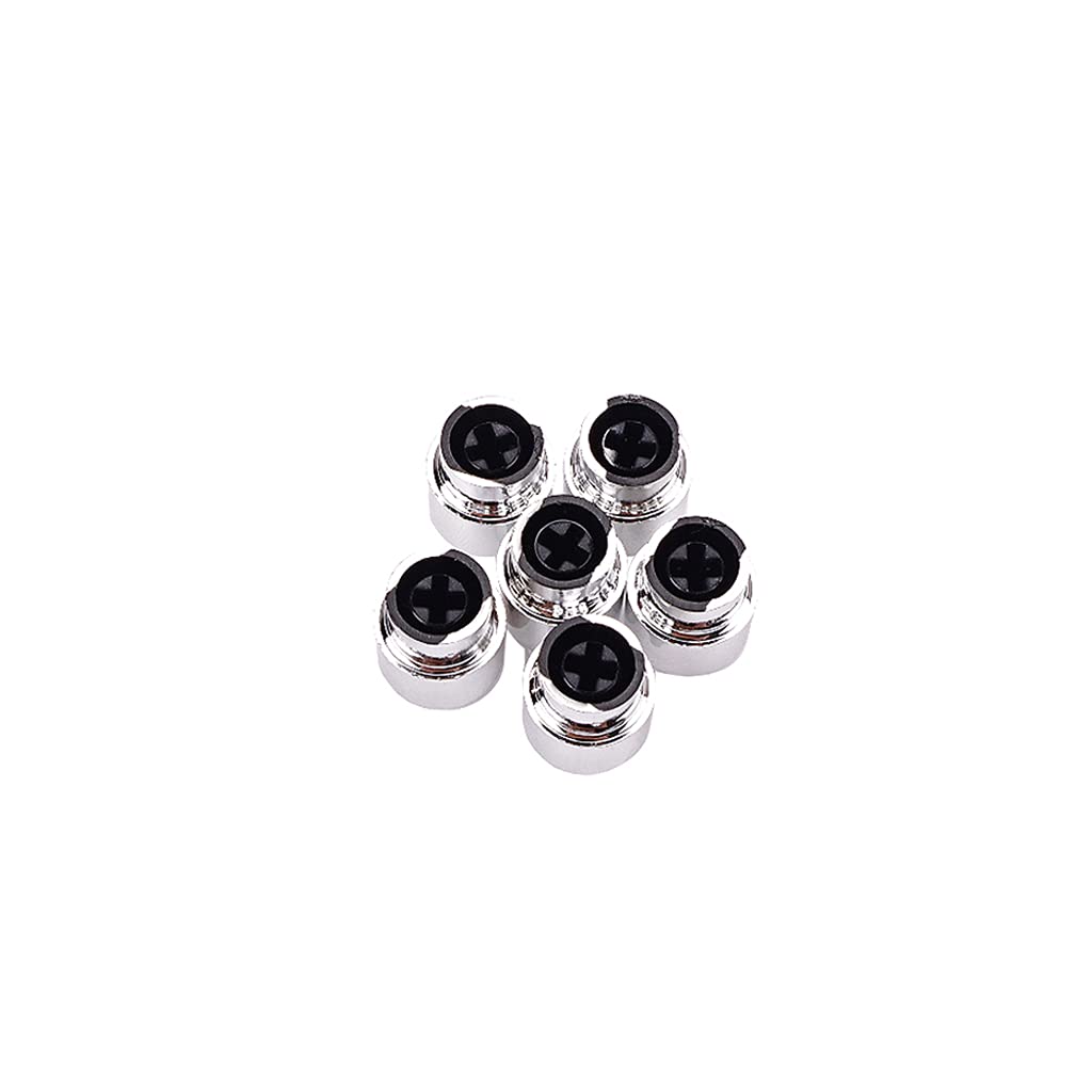 Alnicov 6 pomos de plástico para interruptor de guitarra para piezas de guitarra Tele Telecaster, cromo