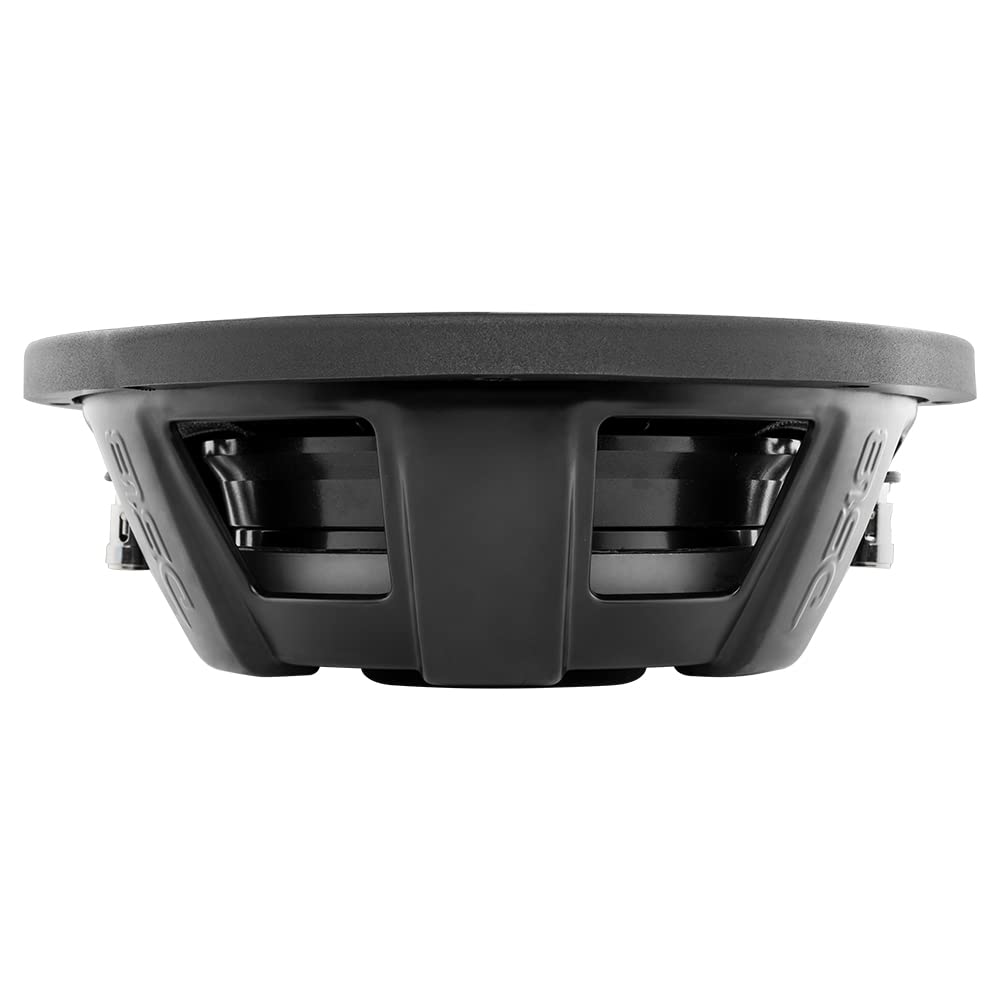 DS18 PSW10.4D - Subwoofer de montaje poco profundo de 10 pulgadas, 1000 vatios, potencia máxima de 500 vatios, bobina de voz dual RMS 4+4 ohms, resistente al agua, el mejor sub para espacios reducidos en coches y camiones - 1 altavoz