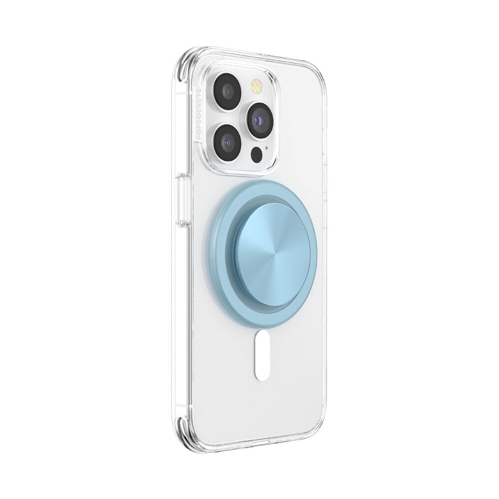Agarre Magnético PopGrip PopSockets Negro con Parte Superior Intercambiable para iPhone MagSafe