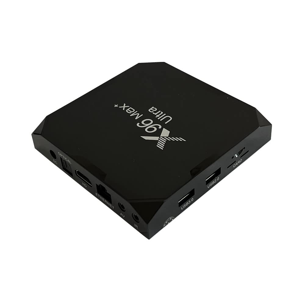 TV Box X96 MAX Plus Ultra Amlogic S905X4 Negro Compatible con AV1 y HDR