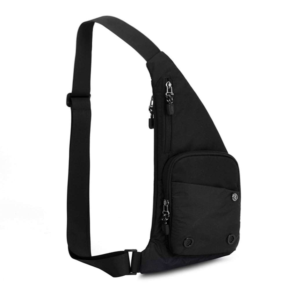 FENTERXY Bolso bandolera para hombre y mujer, bandolera Litweit, mochila bandolera, bolso de pecho para ciclismo, sismo