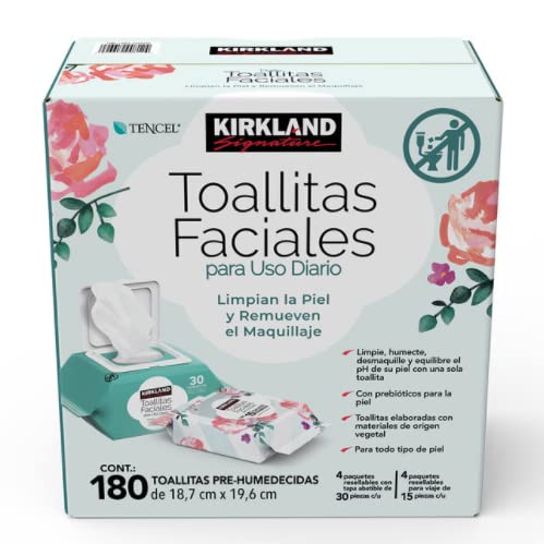 SIMILAR - Paquete de Toallitas Faciales 180 piezas, Kirkland Signature