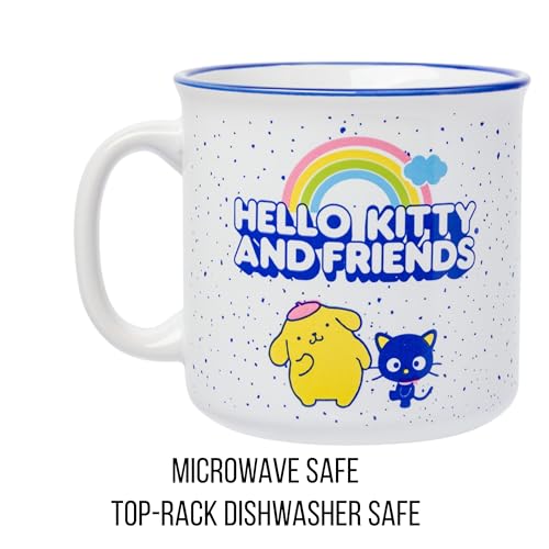 Taza de Cerámica Silver Buffalo Sanrio Hello Kitty Amigos para Campista