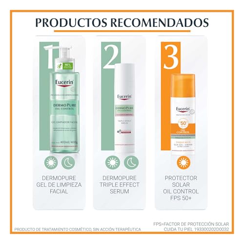 Eucerin Protector solar facial efecto mate toque seco Oil Control 50 ml
